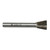 Inverted cone double cut carbide burr  - 1/4 inch shank