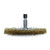 3" hex shank wire wheel, brass coated