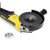 Empire Abrasives fiber disc backing pad mounted on a DeWalt angle grinder for secure sanding application