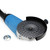 Resin fiber disc backing pad securely attached to a grinder, showcasing the setup before the disc is applied