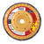 4-1/2" x 5/8-11" Hub Trimmable Ceramic Flap Disc T27
