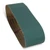 Premium 4 inch by 36 inch zirc sanding belt, showcasing its blue-green abrasive surface for industrial applications