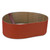 4x36 60 grit ceramic sander belt, showing abrasive surface and inner polyester backing.