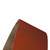Detailed view of 4x36 ceramic abrasive belt's textured red abrasive surface