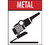 Icon indicating the disc is suitable for metal grinding, showing an angle grinder held at a 30-degree angle