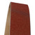 2x48 ceramic sander belt closeup showing reddish-brown abrasive grit and durable cloth backing.