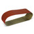 6x89 red ceramic sanding belt, 60 grit, showing polyester backing