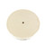 Muslin spiral sewn buffing wheel 8" x 1/2" x 60 ply (top view), ideal for coarse buffing and material removal on bench grinders