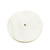 Front view of 8-inch spiral sewn sisal buffing wheel showing tight 1/4-inch stitching pattern and 1/2-inch arbor hole for bench grinders