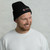Empire Abrasives logo beanie - on male model
