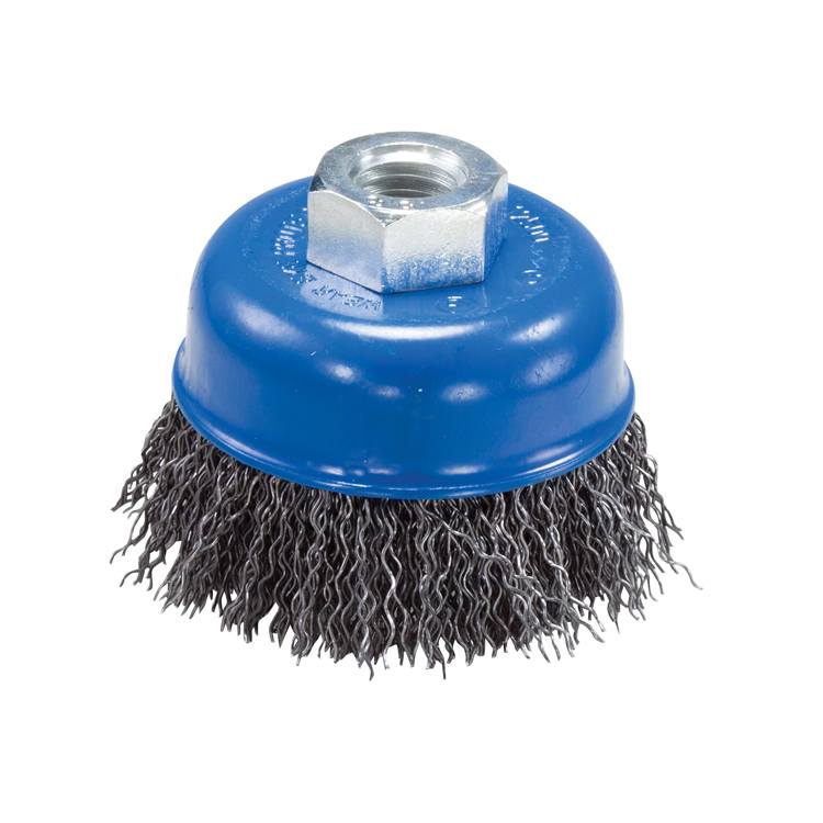 Milwaukee 3 in. Carbon Steel Crimped Wire Cup Brush 48-52-5060