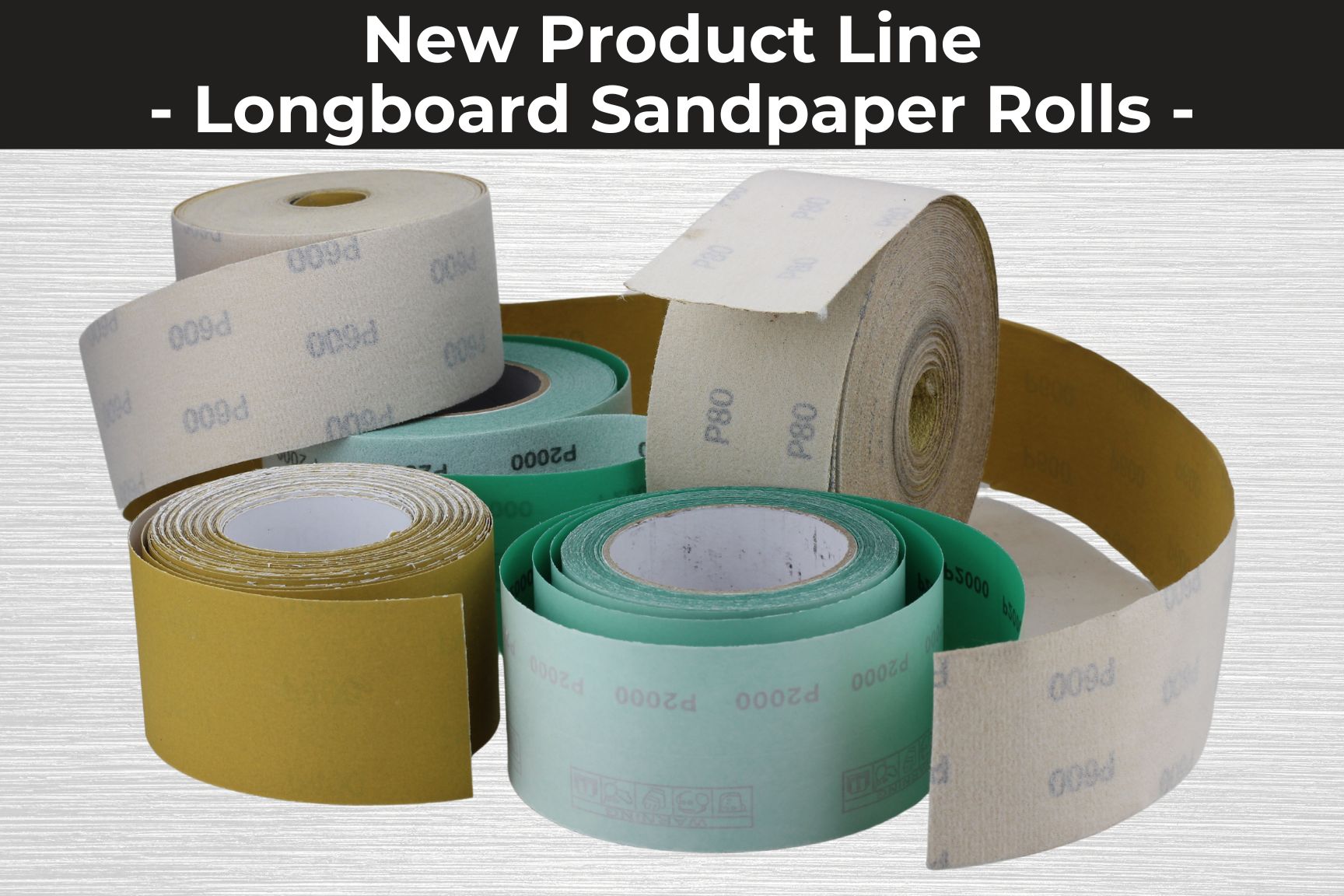 New Product Line Longboard Sandpaper Rolls Empire Abrasives