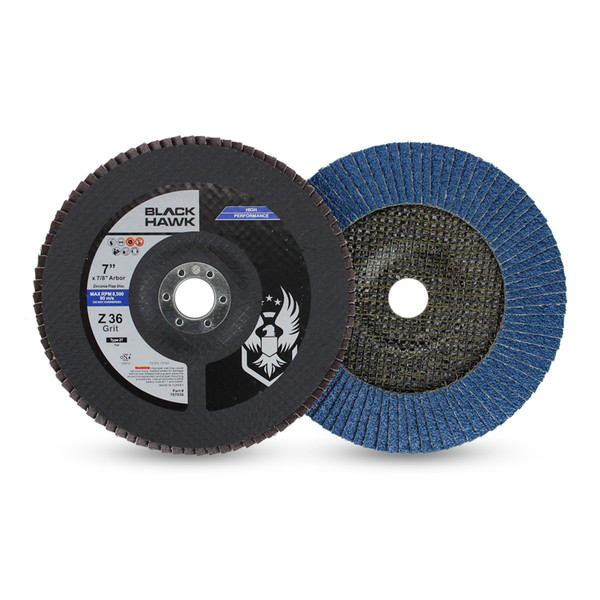 4-1/2 in. x 7/8 in., 80-Grit, Type 27 Flap Disc with Fiberglass Backing and Zirconia Grain 4-1/2 in. x 7/8 in., 80-Grit, Type 27 Flap Disc with Fiberglass Backing and Zirconia Grain