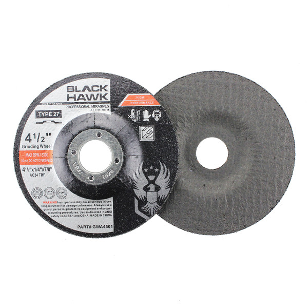 4-1/2 x .045 x 7/8 Aluminum Grinding Wheel Type 27 Disc