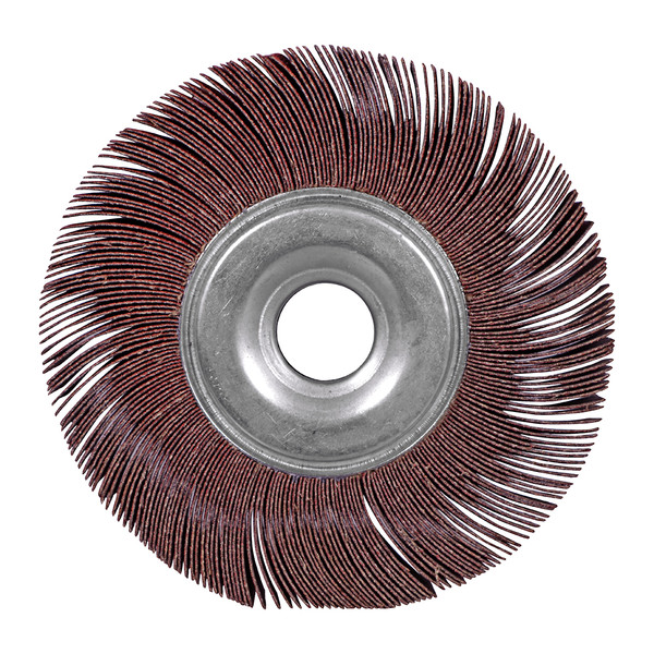 6 x 1 Aluminum Oxide Unmounted Flap Wheels, A80, 1 Arbor