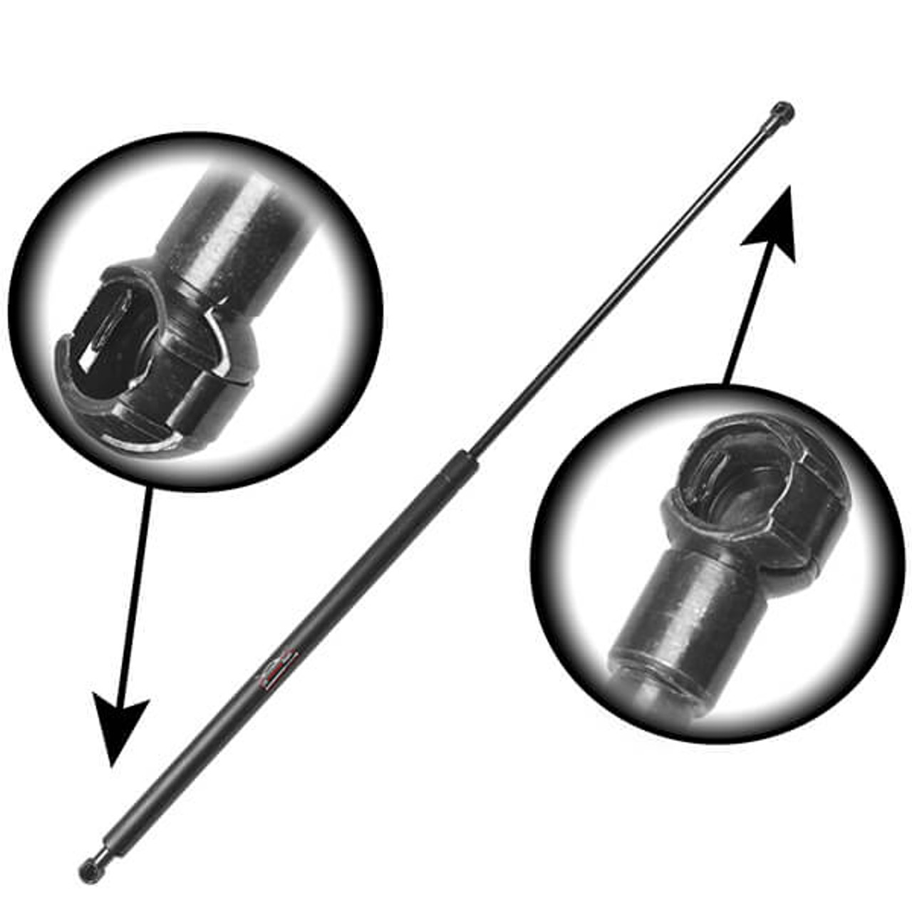 30.90'' Lift Supports Depot ST309P60S10 Lift Support With 10MM Claw Ball  Sockets | ST309P60S10-W