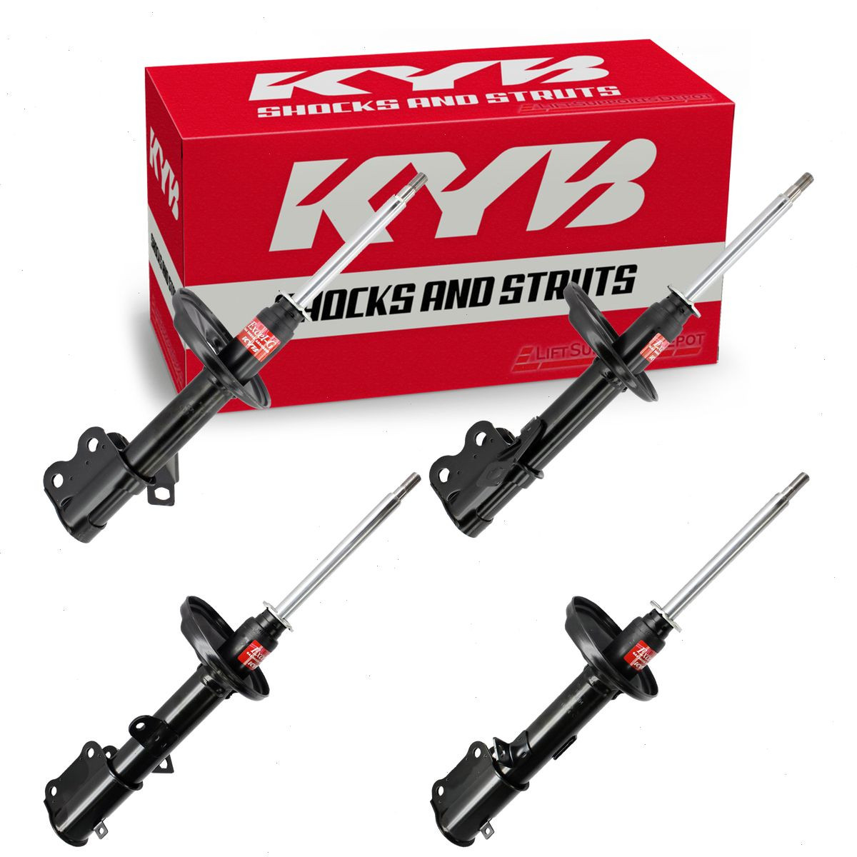 1988-1992 Toyota Corolla 1.6L L4 4 pc Strut Kits KYB Excel-G Front
