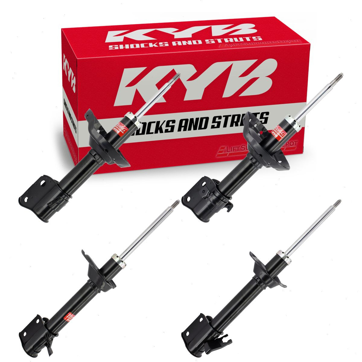 2004-2005 Subaru Forester 4 pc Strut Kits KYB Excel-G Front Rear