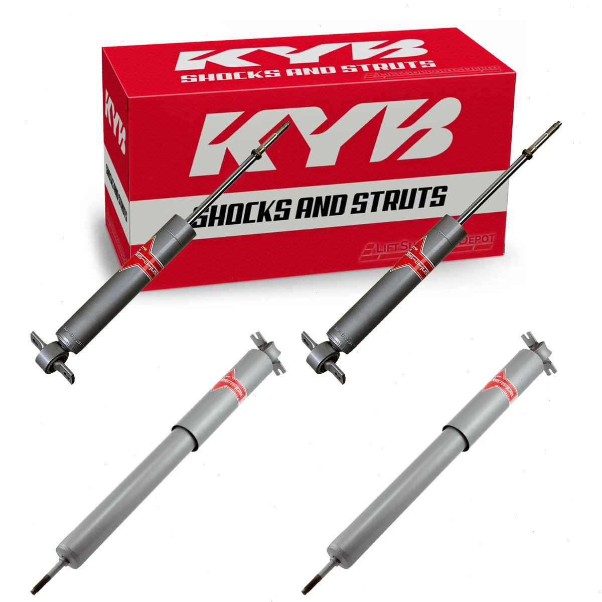 1957-1958 Ford Ranchero 4 pc Shock Absorbers KYB Gas-a-Just Front Rear ...