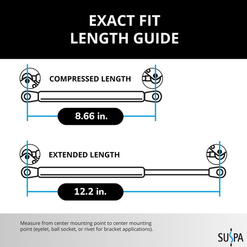 12.20 Inch x 40 Pound Lift Support | Suspa C16-11028