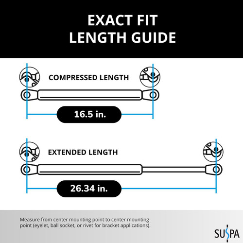 26.34 Inch x 60 Pound Lift Support | Suspa C16-16142