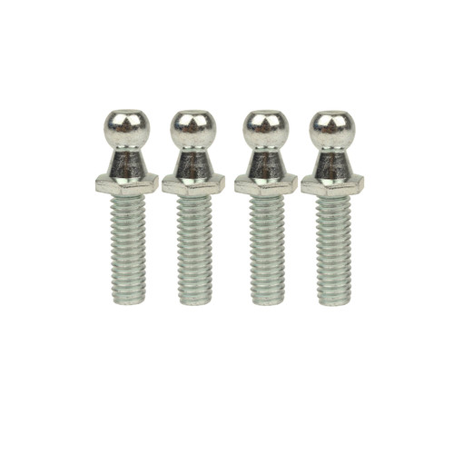 Qty (4) Ball Studs 10mm , 5/16 X 18  Thread Zinc (1) 1" Shaft For Lift Supports
