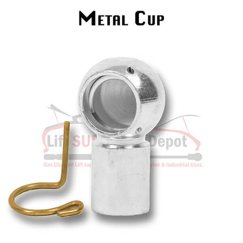 RD330M8X125Z compatible Various Manufactures Lift Support Qty (1) 13mm Metal Ball Socket End M8x1.25 Thread/ Zinc Colored