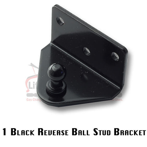 EP Ball Stud Joint 10mm=(3/8") 3 Hole Mount L Bracket Black