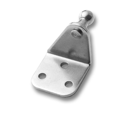 ET Ball Stud Joint 10mm=(3/8") 3 Hole Mount Angle Bracket S316 Stainless