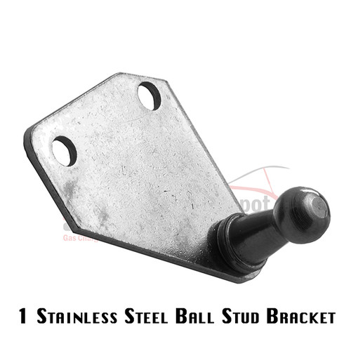 FO Ball Stud Joint 10mm=(3/8") 2 Bolt Flat Bracket S304 Stainless