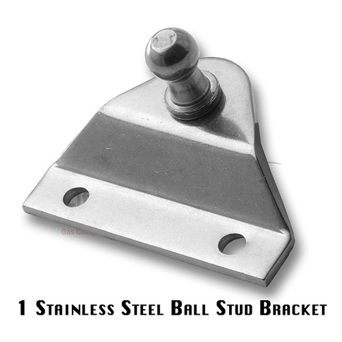 FP Ball Stud Joint 10mm=(3/8") 2 Hole Offset Bracket  S316 Stainless