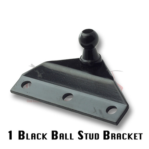 FS Ball Stud Joint 10mm=(3/8") 3 Hole Offset Bracket Black