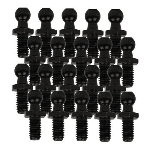 AF Ball Stud 10mm=(3/8") 5/16 X 18 Black 20 Pack