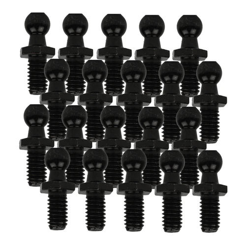 AF Ball Stud 10mm=(3/8") 5/16 X 18 Black 20 Pack