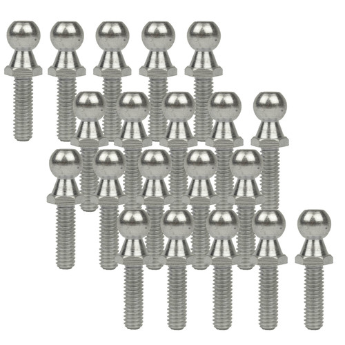 13AL Ball Stud 13mm=(1/2") 5/16 X 18  Zinc 1" Shaft 20 Pack