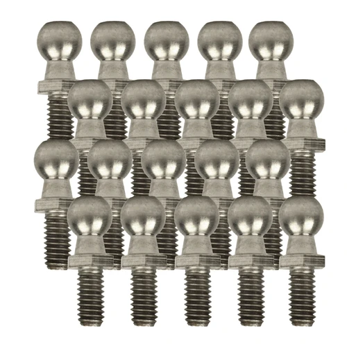 13AC Ball Stud 13mm=(1/2") 5/16 X 18 S316 Stainless 20 Pack
