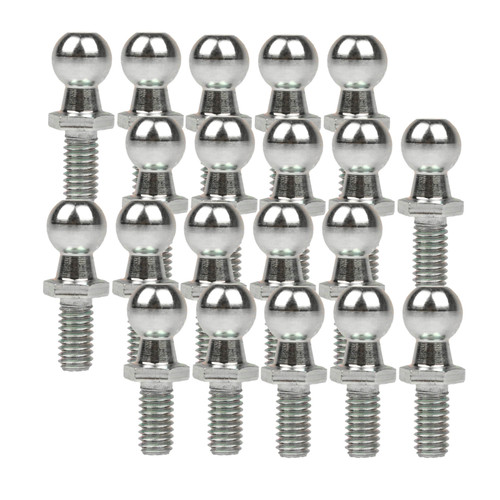 13AI Ball Stud 13mm=(1/2") 5/16 X 18  Zinc 20 Pack