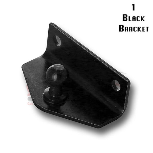EF Ball Stud Joint 10mm=(3/8") 2 Hole Mount L Bracket Black