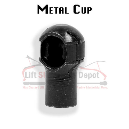 RD10YM8X125B compatible Various Manufactures Lift Support Ball Socket 10mm Black Steel M8x1.25 Thread 19mm .748" High