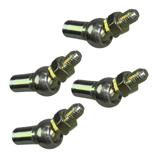 Qty (4) 10mm Swivel Straight Ball Socket with Ball Stud. M6x10 Both ends