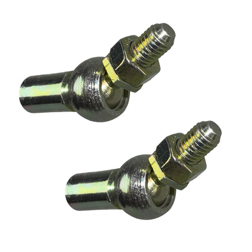Qty (2) 10mm Swivel Straight Ball Socket with Ball Stud. M6x10 Both ends