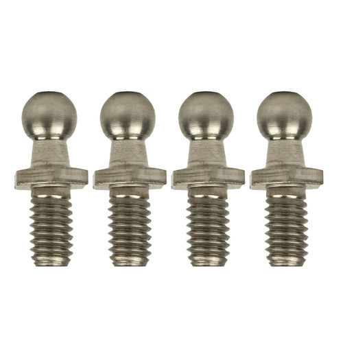 Qty (4) Ball Studs 10mm M8 X 1.25 Thread Zinc