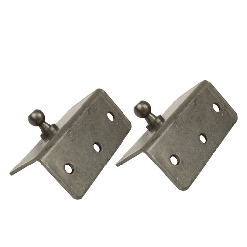 Qty (2) Ball stud 13mm=(1/2") 3 Bolt HD Bracket S304 Stainless