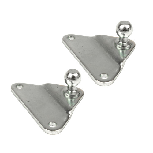 Qty (2) Ball Socket 13mm=(1/2")  2 Bolt HD Bracket Zinc