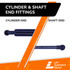 14.69 Inch Lift Supports Depot PM1010 Lift Support With Metal Cup | PM1010-W
