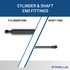 22.21  Inch Stabilus 4B-739231 Lift Support  | 4B-739231-W