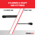 17.43 Inch Strong Arm 6487 Lift Support With Ball Socket | 6487-W