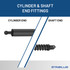 10.93  Inch Stabilus 5C-8889KR Lift Support  | 5C-8889KR-W