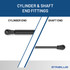 19.96  Inch Stabilus 4B-2308BA Lift Support  | 4B-2308BA-W