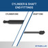 19.19  Inch Stabilus 4B-245219 Lift Support  | 4B-245219-W